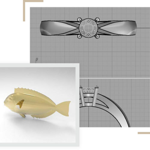 création de bijoux image 3D