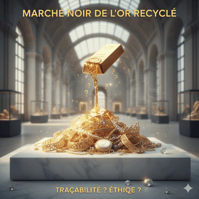 Marché noir de l’or recyclé et enjeux de traçabilité éthique