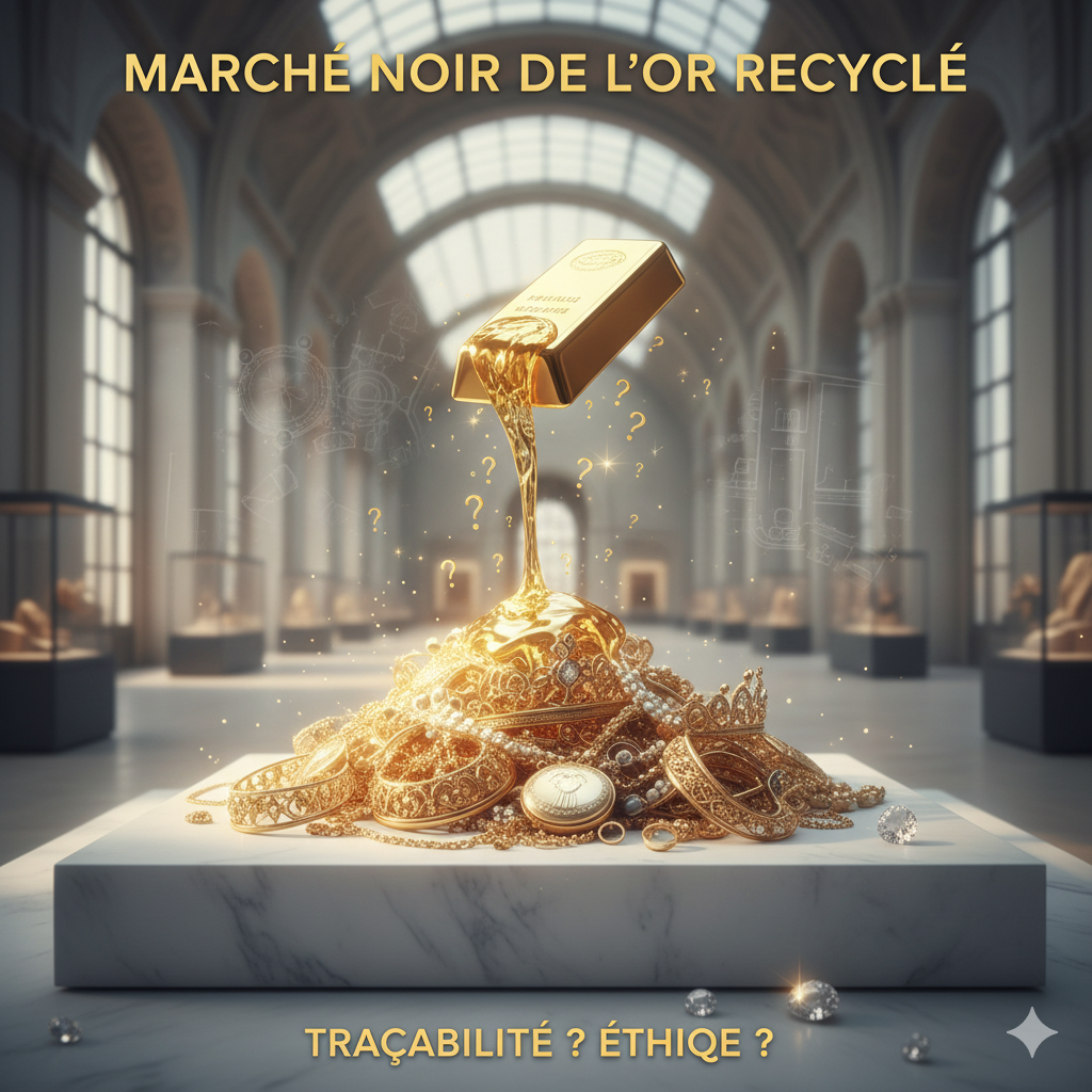 Marché noir de l’or recyclé et enjeux de traçabilité éthique
