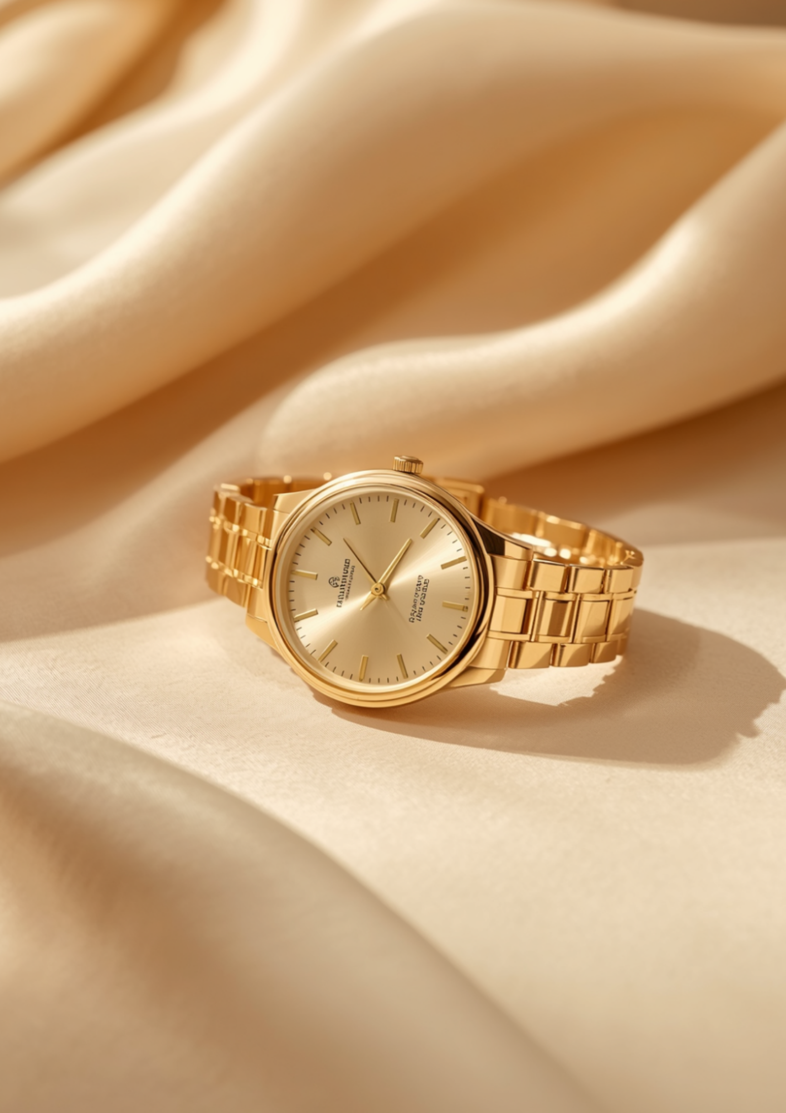 Montres en or rachetées comme les bijoux, montre dorée classique BR.OR