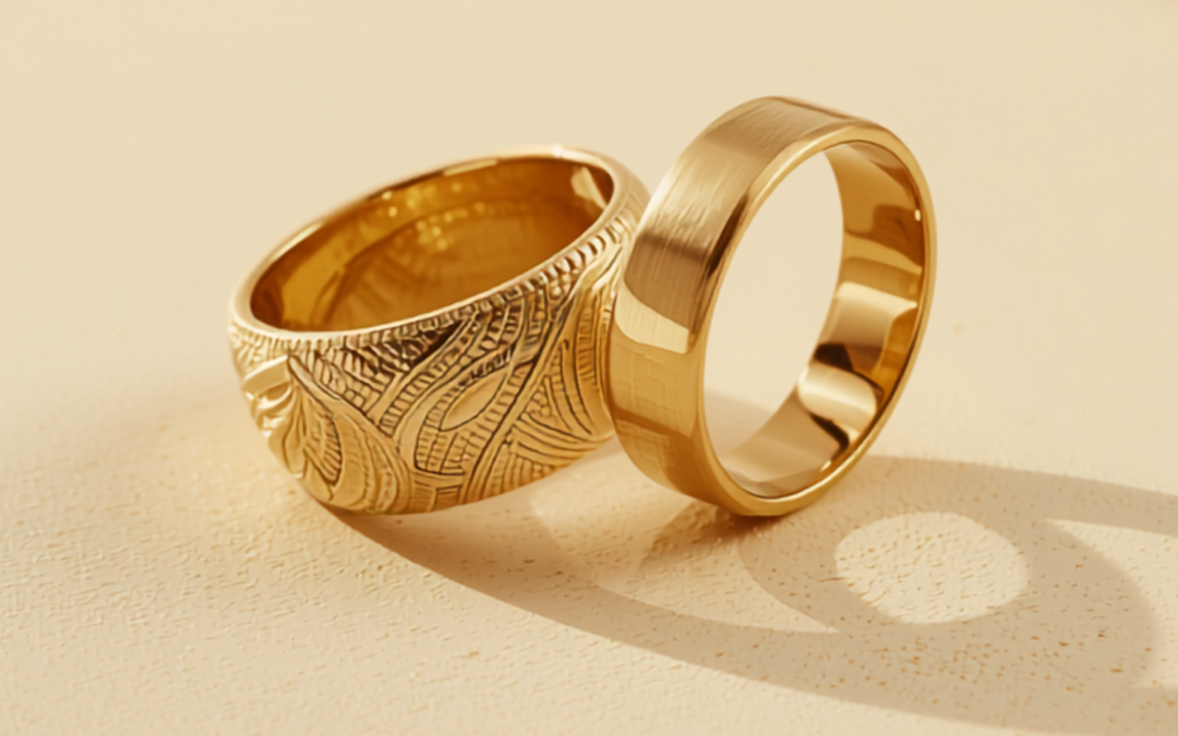 Bijoux créateur ou industriel, comparaison de bagues en or BR.OR