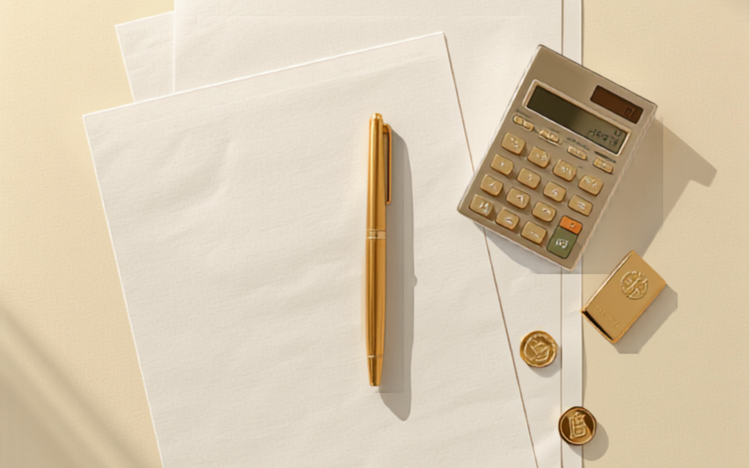 Fiscalité du rachat d'or 2026, documents, calculatrice et lingot d'or BR.OR