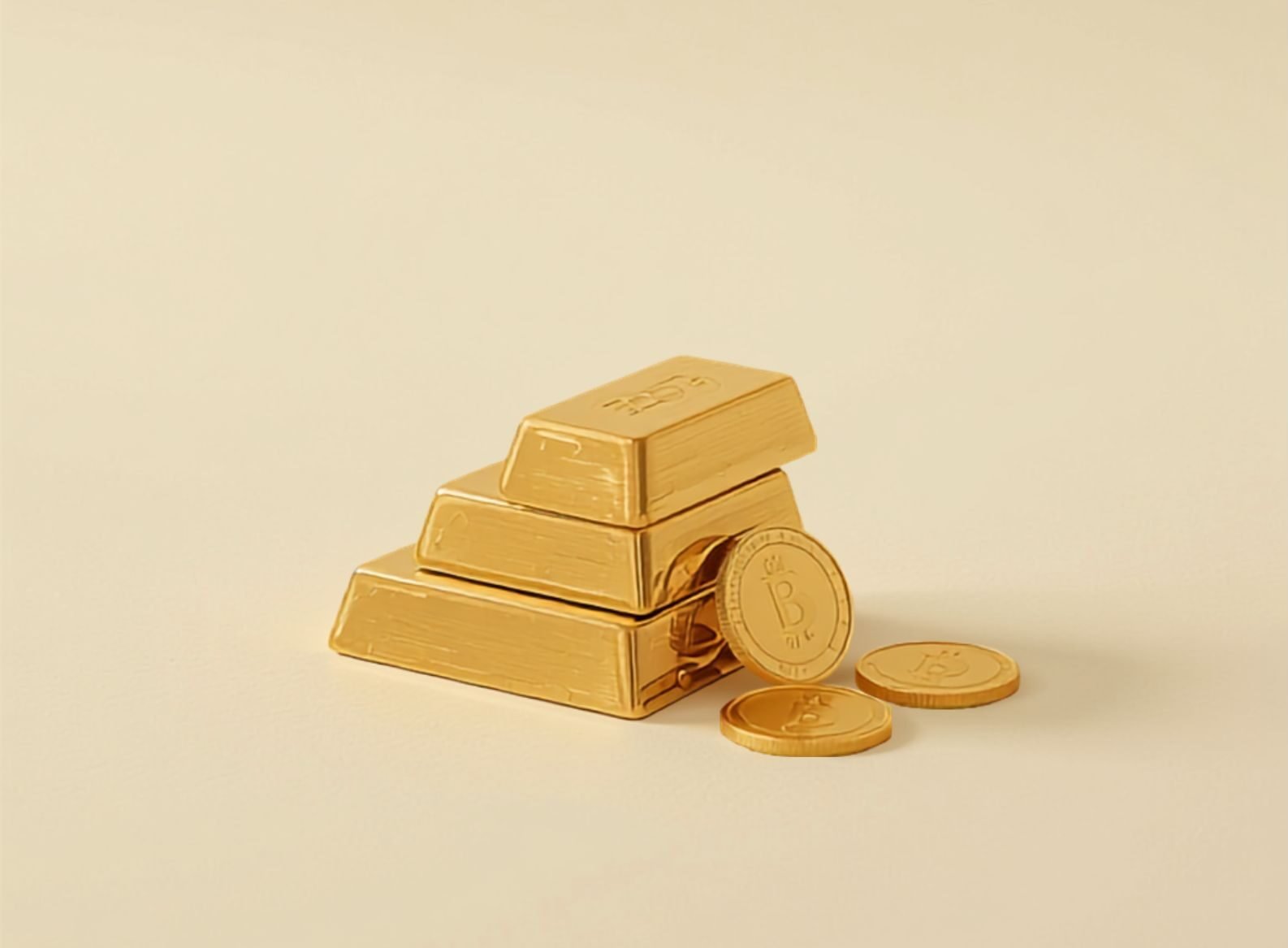 Lingots vs pièces d'or, composition minimaliste pour investir chez BR.OR