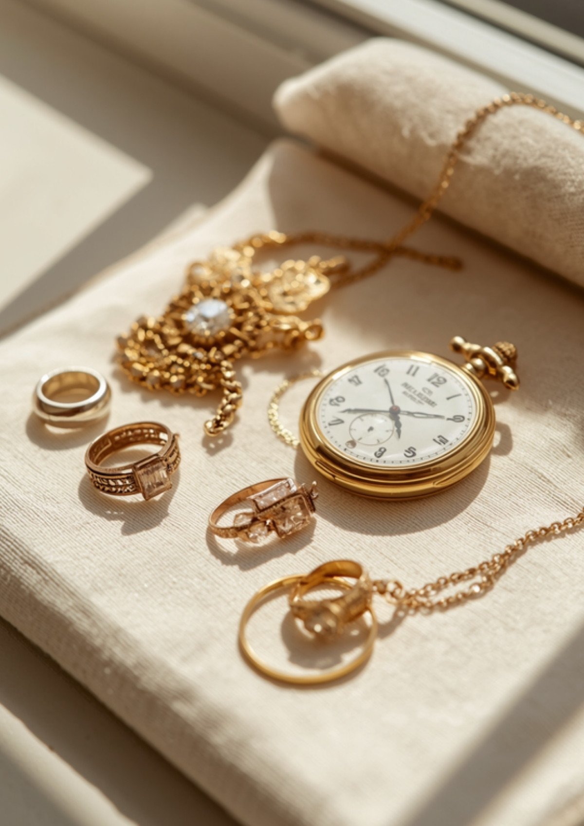 Bijoux anciens hérités pour le rachat d'or, expertise BR.OR