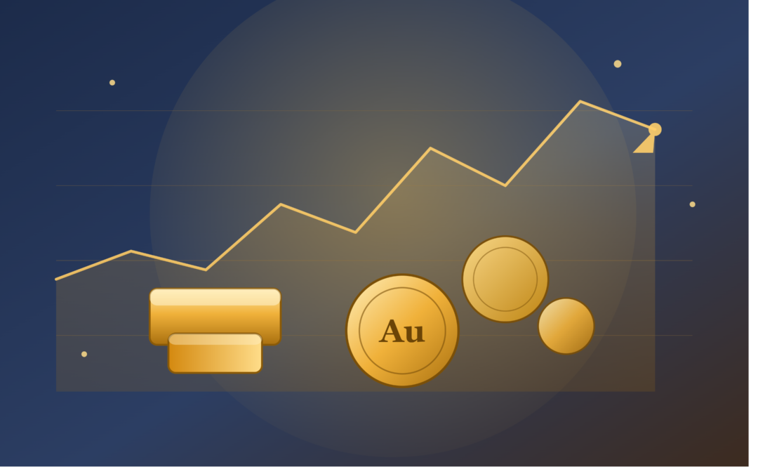 Comment est fixé le cours de l'or, illustration lingots et pièces d'or dorés BR.OR